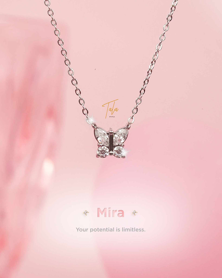 Tala By Kyla Silver Cable Stone Choker Necklace Plus Premium Gift Box